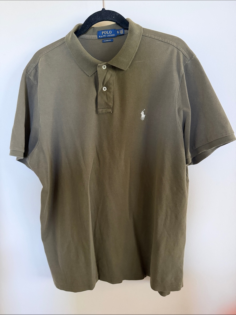 Polo by Ralph Lauren Olive Polo with Embroidered Pony